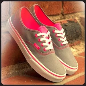 Vans Grey / Pink Skateboarding Shoe